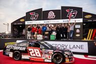 Brenden Queen took the #28 Chevrolet to victory lane at Iowa Speedway - Source: Imagn